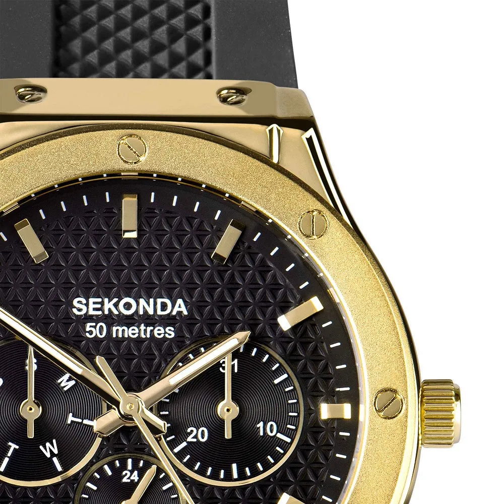 Sekonda Titan Sports Day Date Rubber Strap Mens Watch 30233
