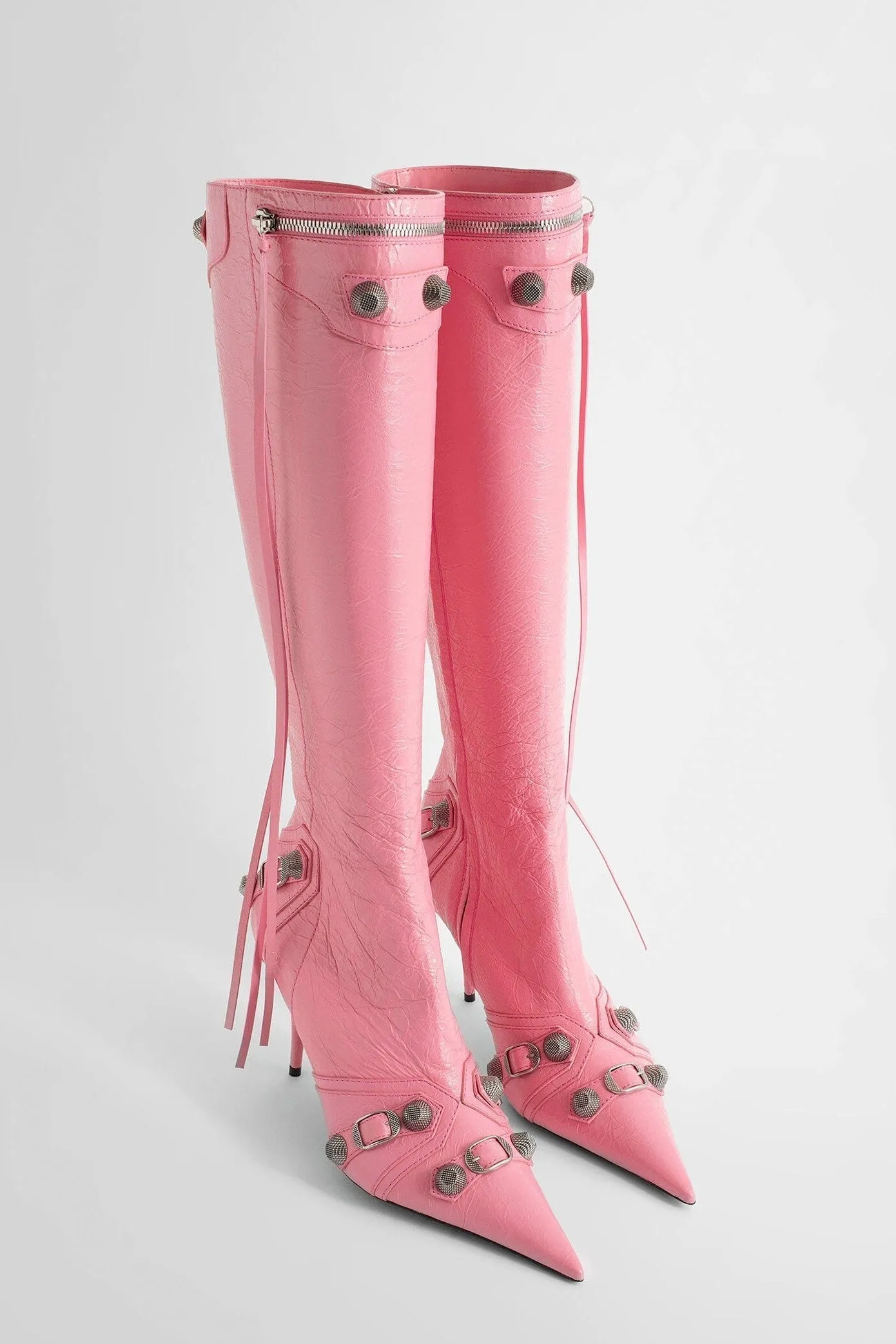 Shilia Zip Knee-high Boots - Pink Gloria Lanvin