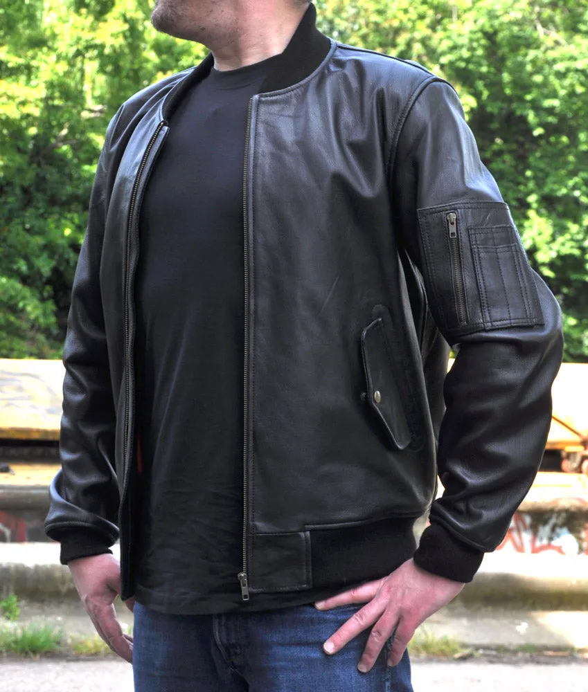 SIL-MA1 LEATHER FLYING JACKET Silvermans