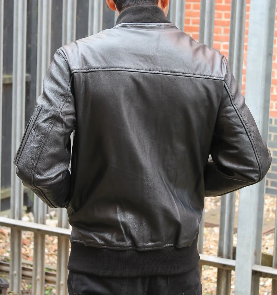 SIL-MA1 LEATHER FLYING JACKET Silvermans