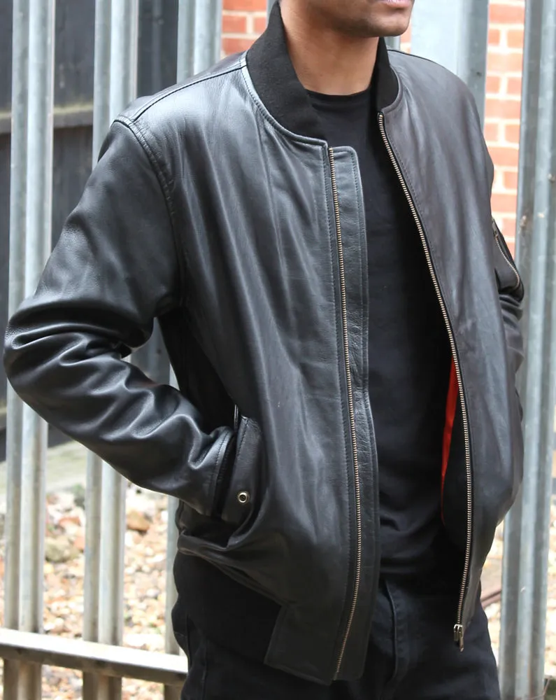SIL-MA1 LEATHER FLYING JACKET Silvermans