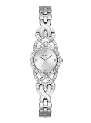 Silver Adorn Crystal Watch Guess