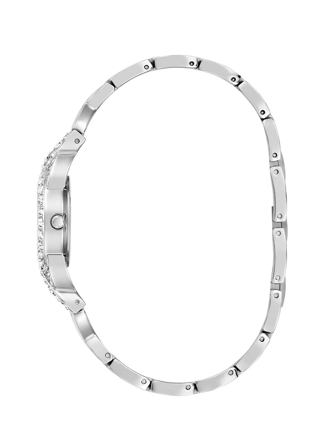 Silver Adorn Crystal Watch Guess