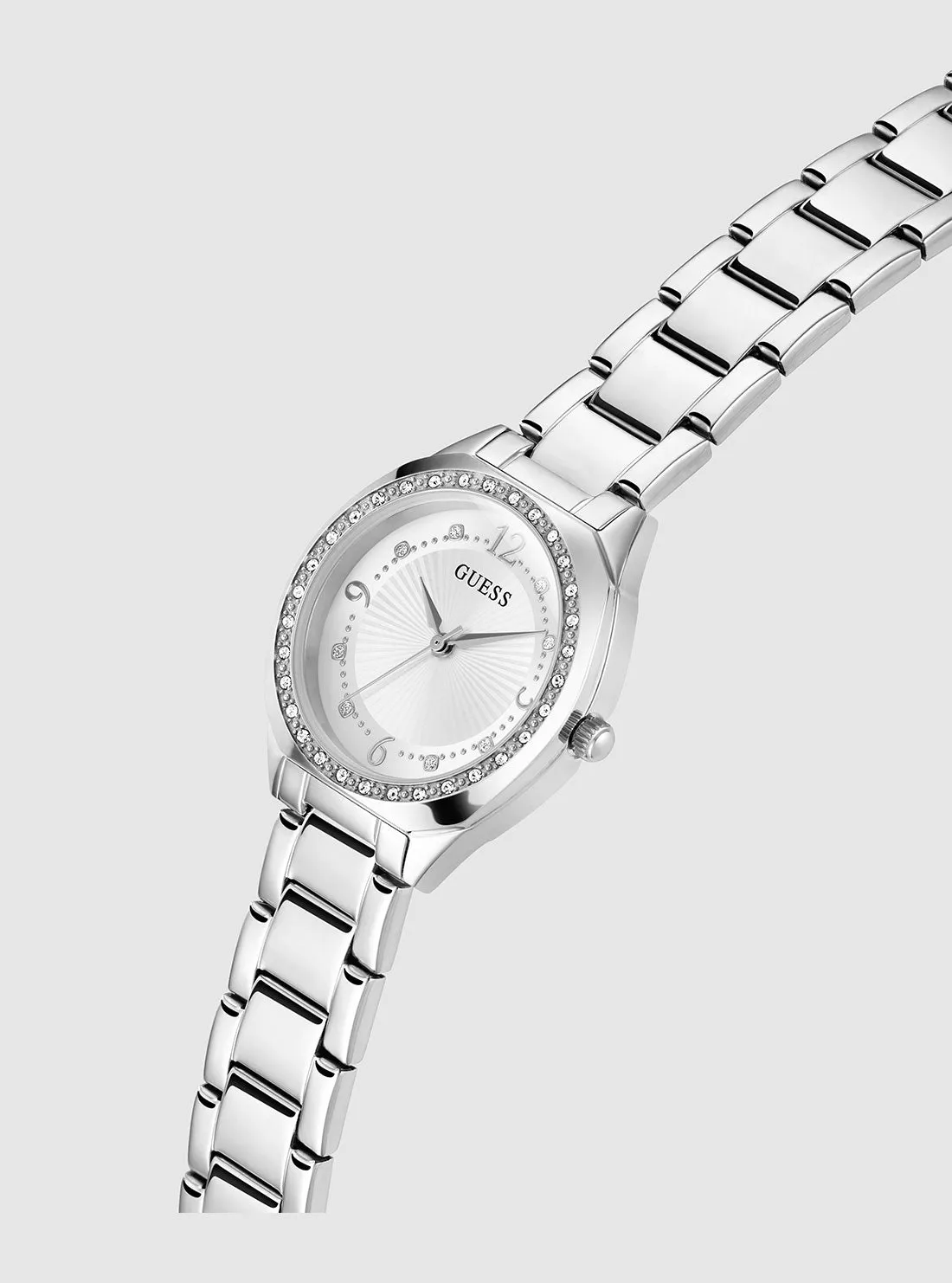 Silver Charlotte Link Watch Guess