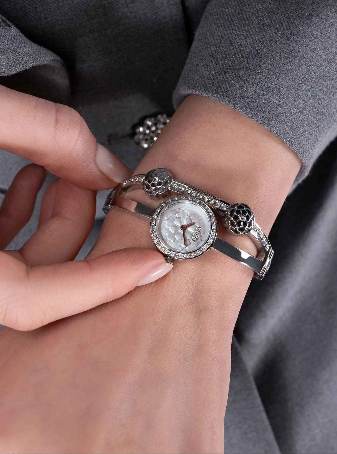 Silver Chloe Bracelet Watch Guess