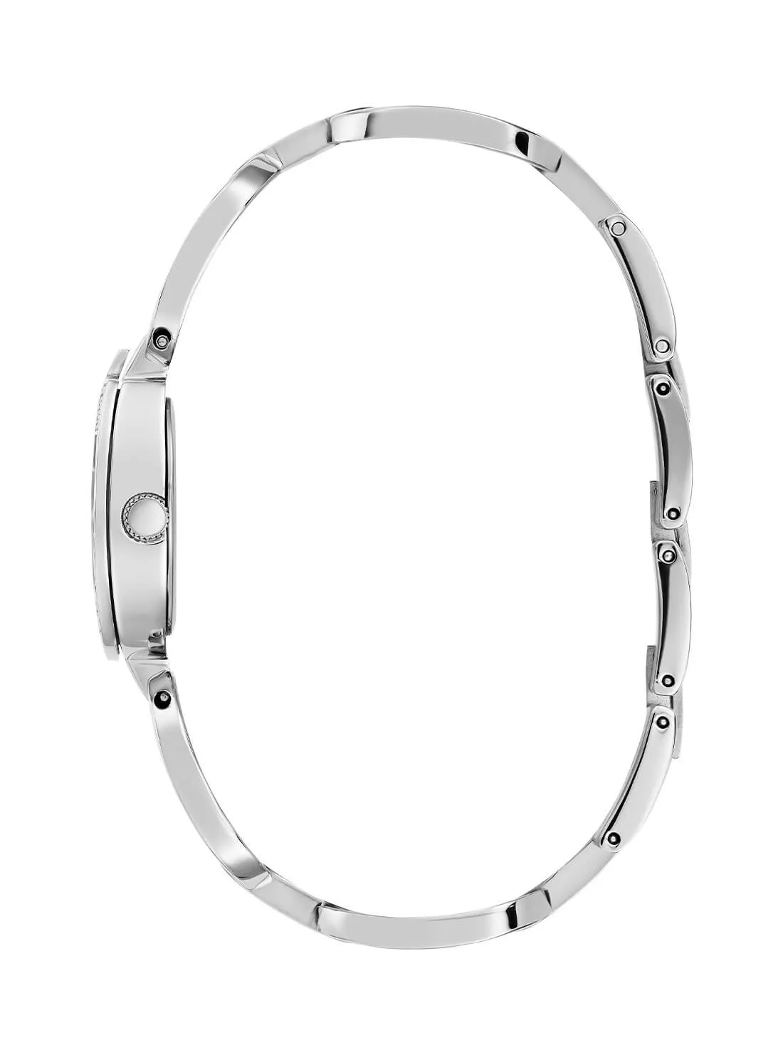 Silver Gia Logo Link Bracelet Watch Guess