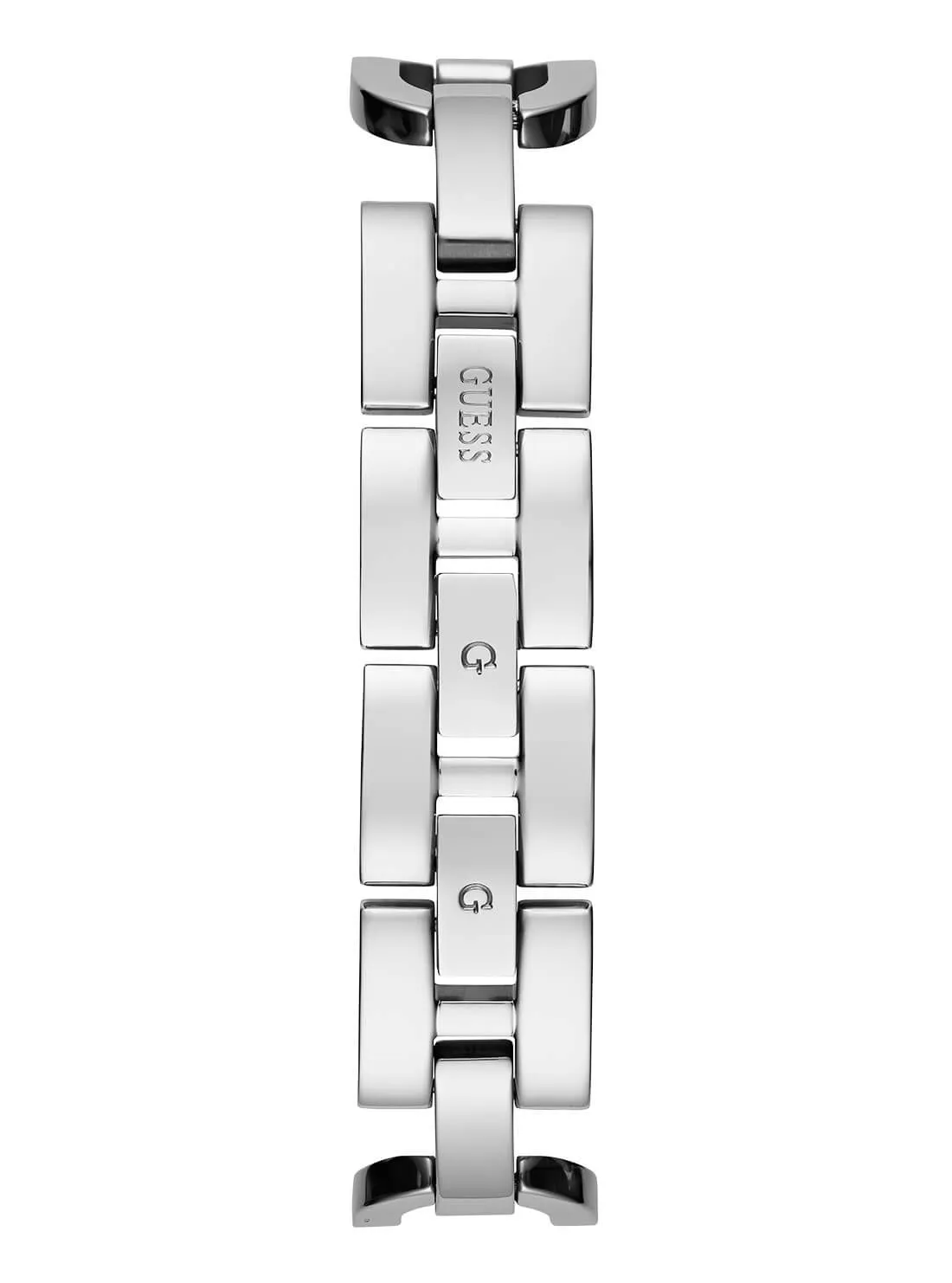 Silver Gia Logo Link Bracelet Watch Guess