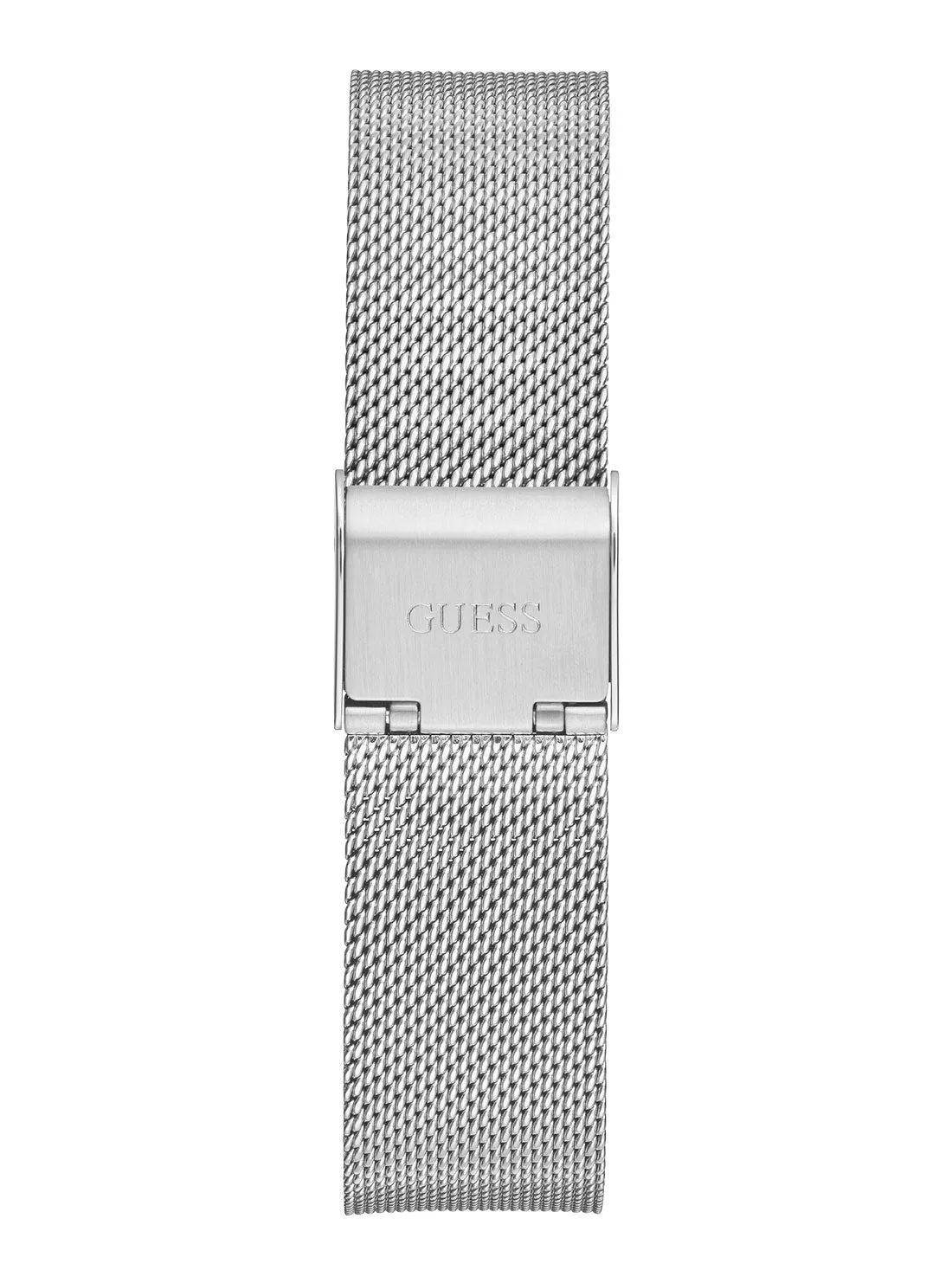 Silver Iconic Crystal Mesh Watch Guess