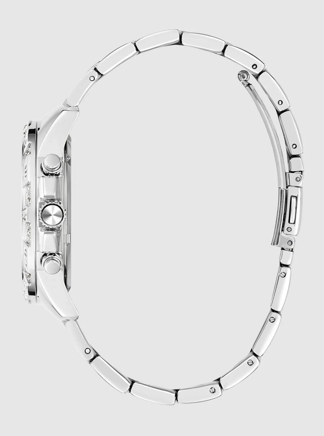Silver Majesty Link Watch Guess