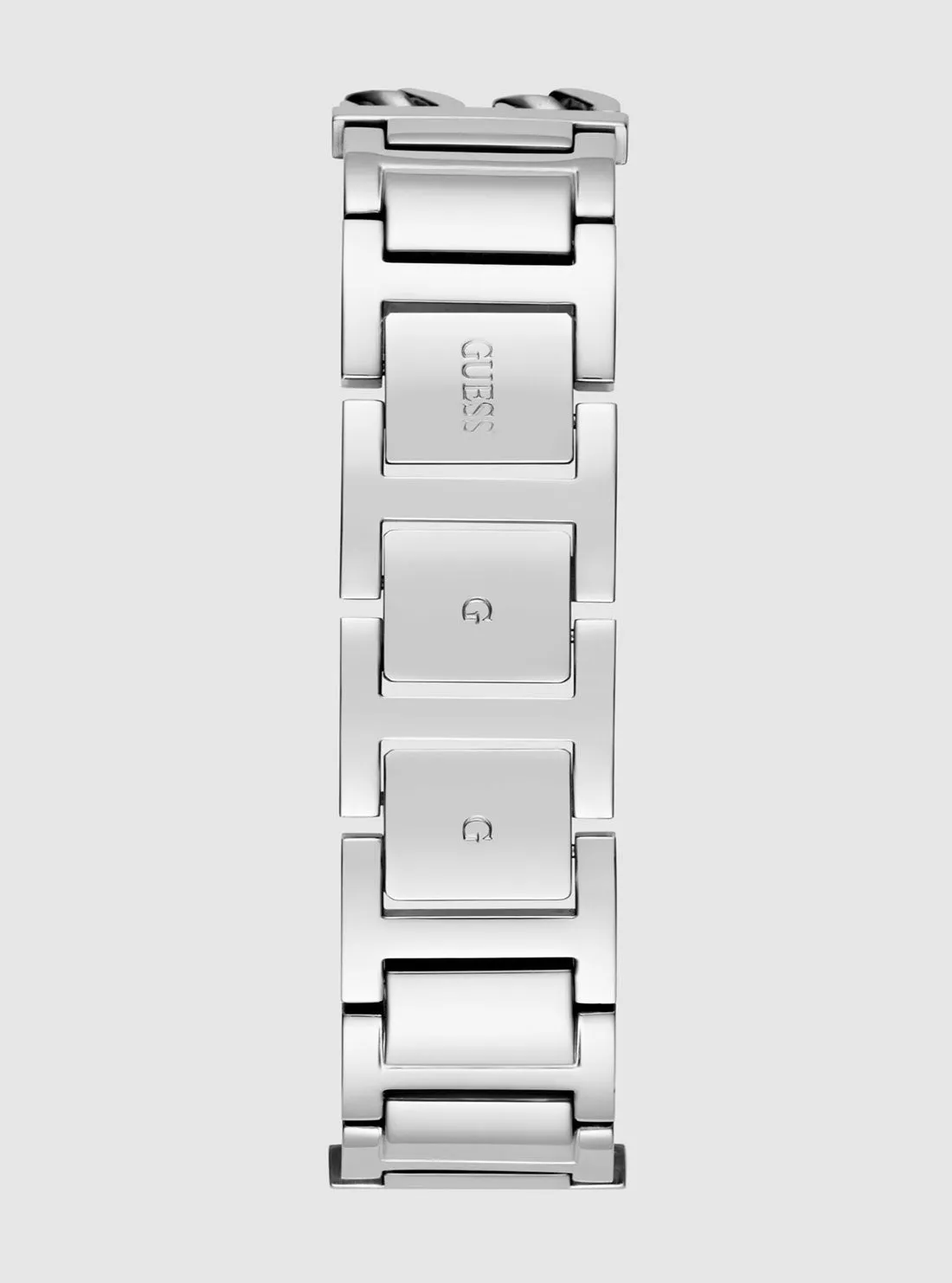 Silver Mod Denim Dial Link Watch Guess