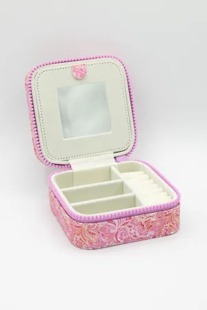 Simply Southern Jewelry Box Case in Pink Paisley | 0125-BAG-JWLCASE-PNKPAIS