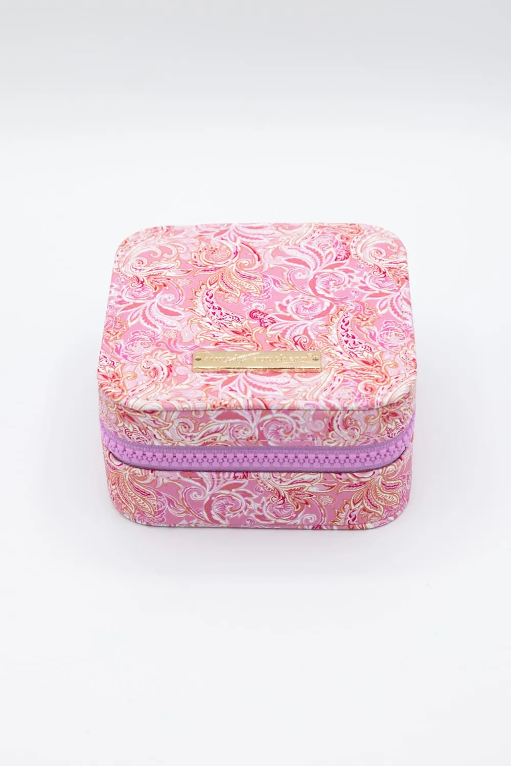 Simply Southern Jewelry Box Case in Pink Paisley | 0125-BAG-JWLCASE-PNKPAIS