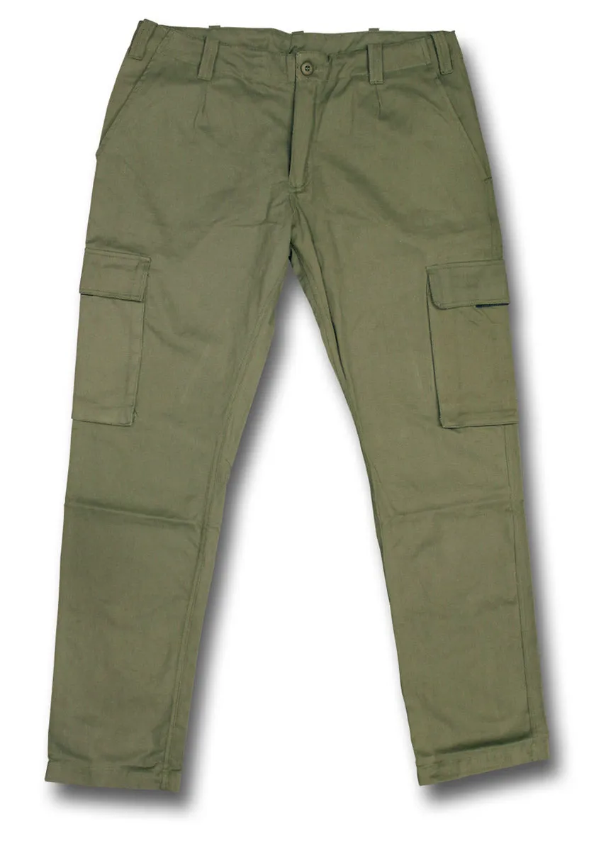 SLIM-FIT COMBAT TROUSERS Silvermans