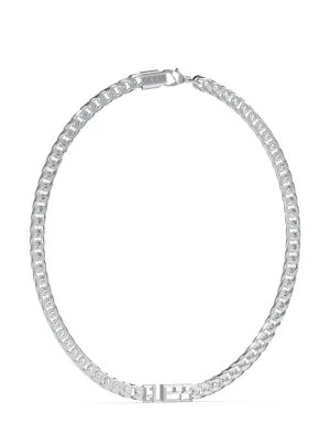 Steel Vegas Logo Necklace Guess