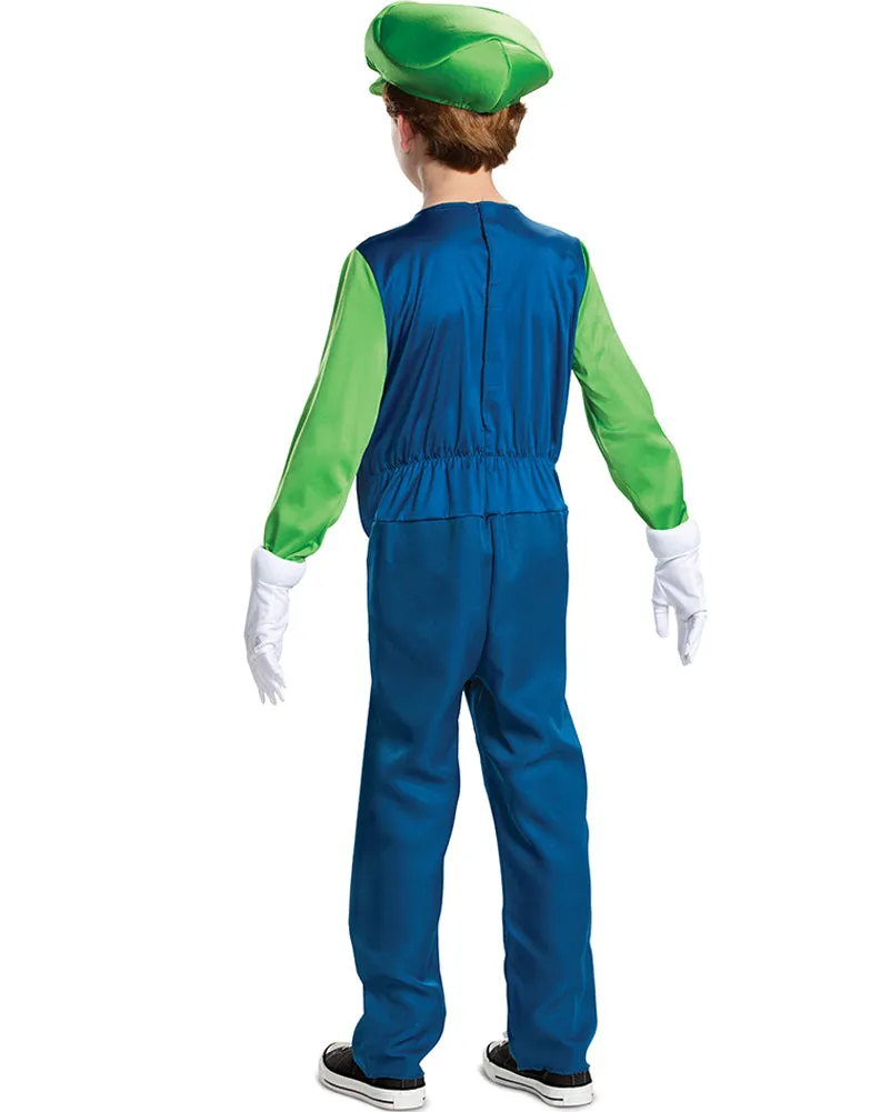 Super Mario Brothers Luigi Deluxe 2019 Boys Costume