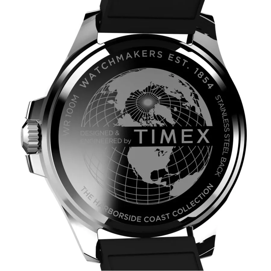 Timex Harborside Coast Silicone Strap Mens Watch TW2V91700