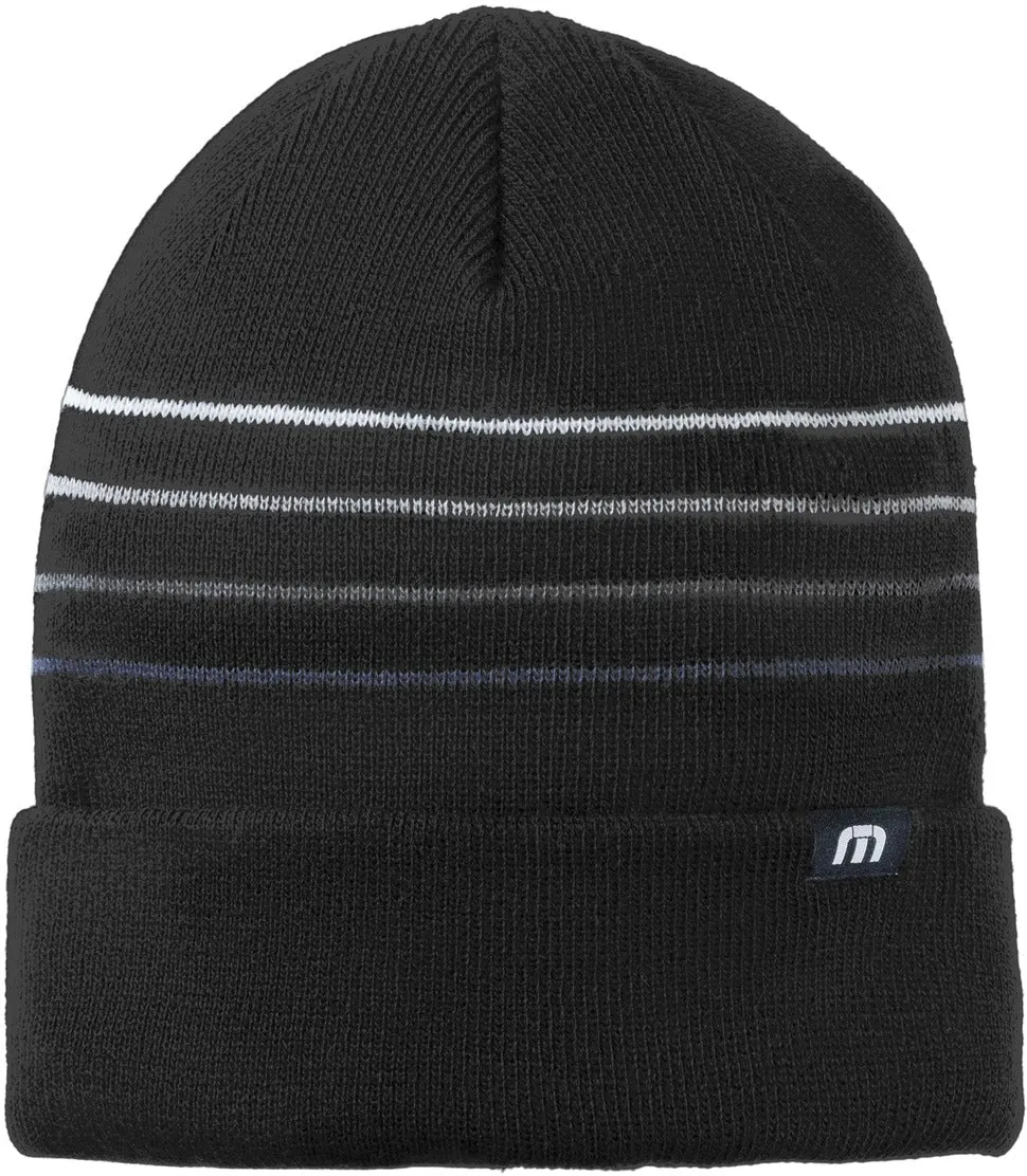 TravisMathew Striped Cuffed Beanie