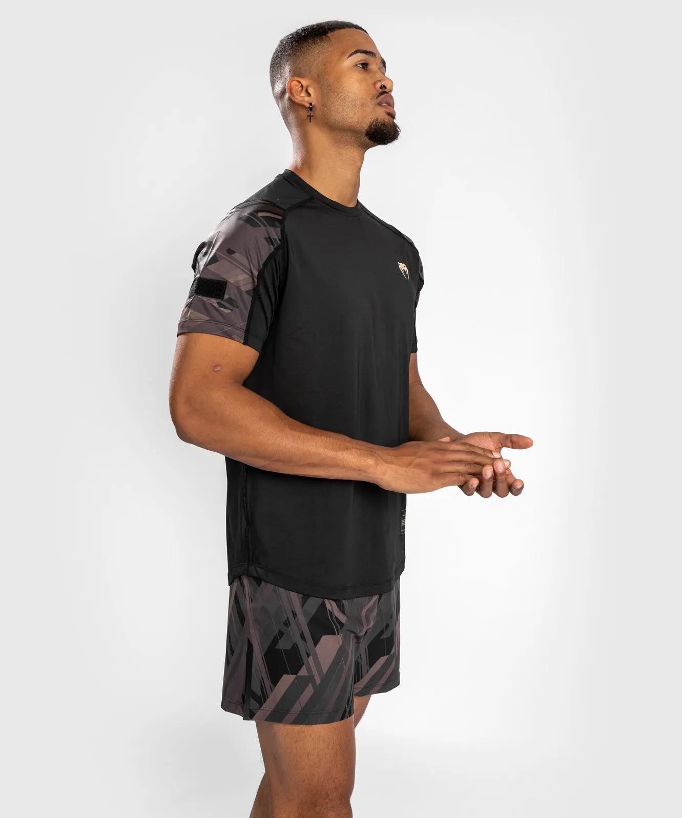 Venum Tecmo 2.0 Dry Tech T-Shirt - Black/Brown