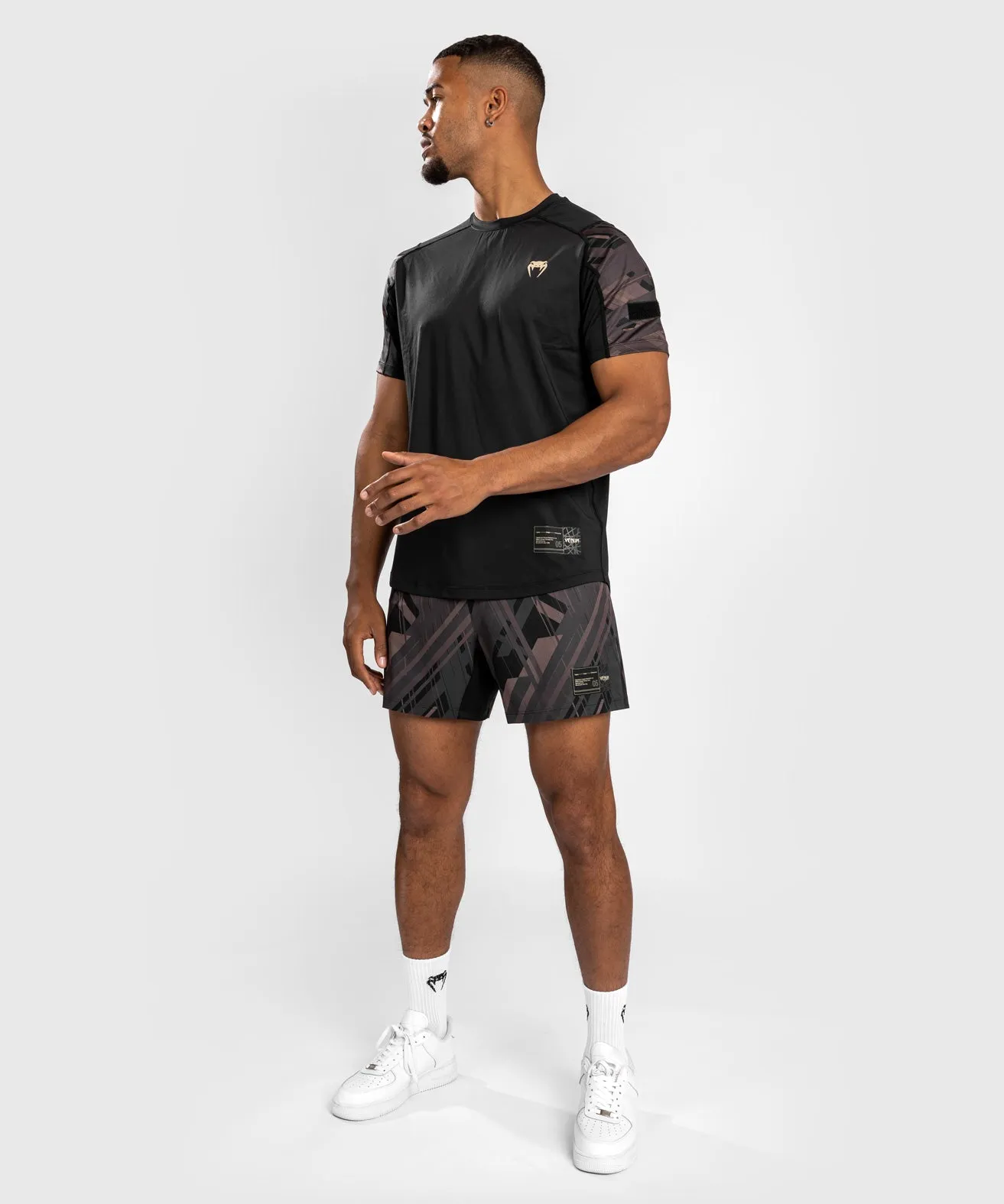 Venum Tecmo 2.0 Dry Tech T-Shirt - Black/Brown