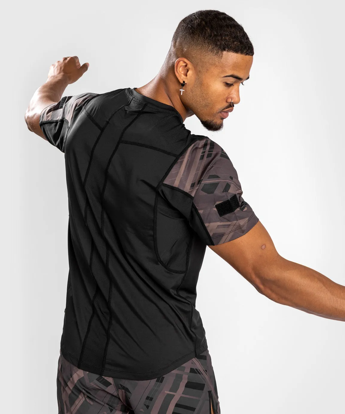 Venum Tecmo 2.0 Dry Tech T-Shirt - Black/Brown