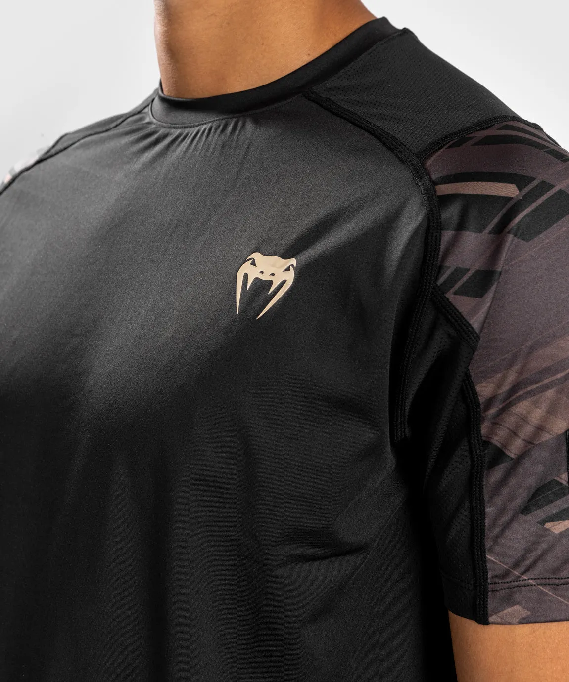 Venum Tecmo 2.0 Dry Tech T-Shirt - Black/Brown