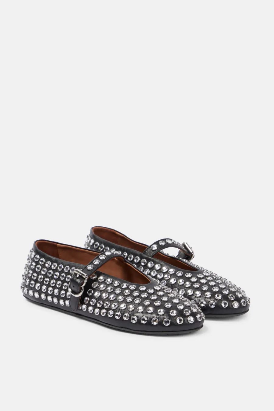 Violeta Rhinestone Fishnet Ballet Flats Gloria Lanvin