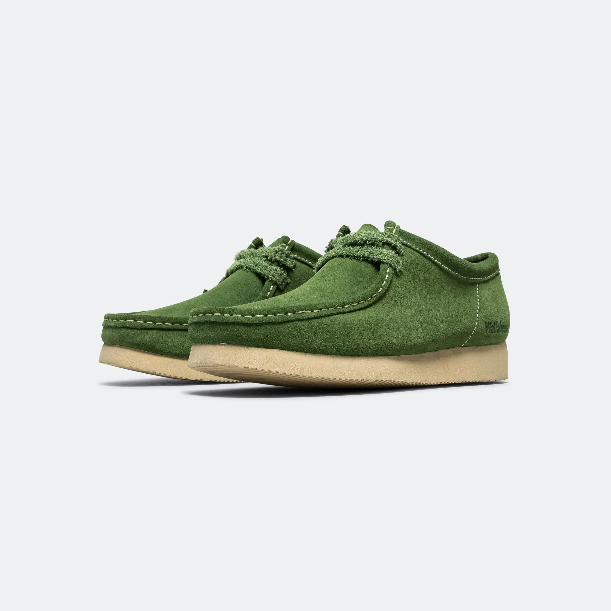 Wallabee - Green Suede