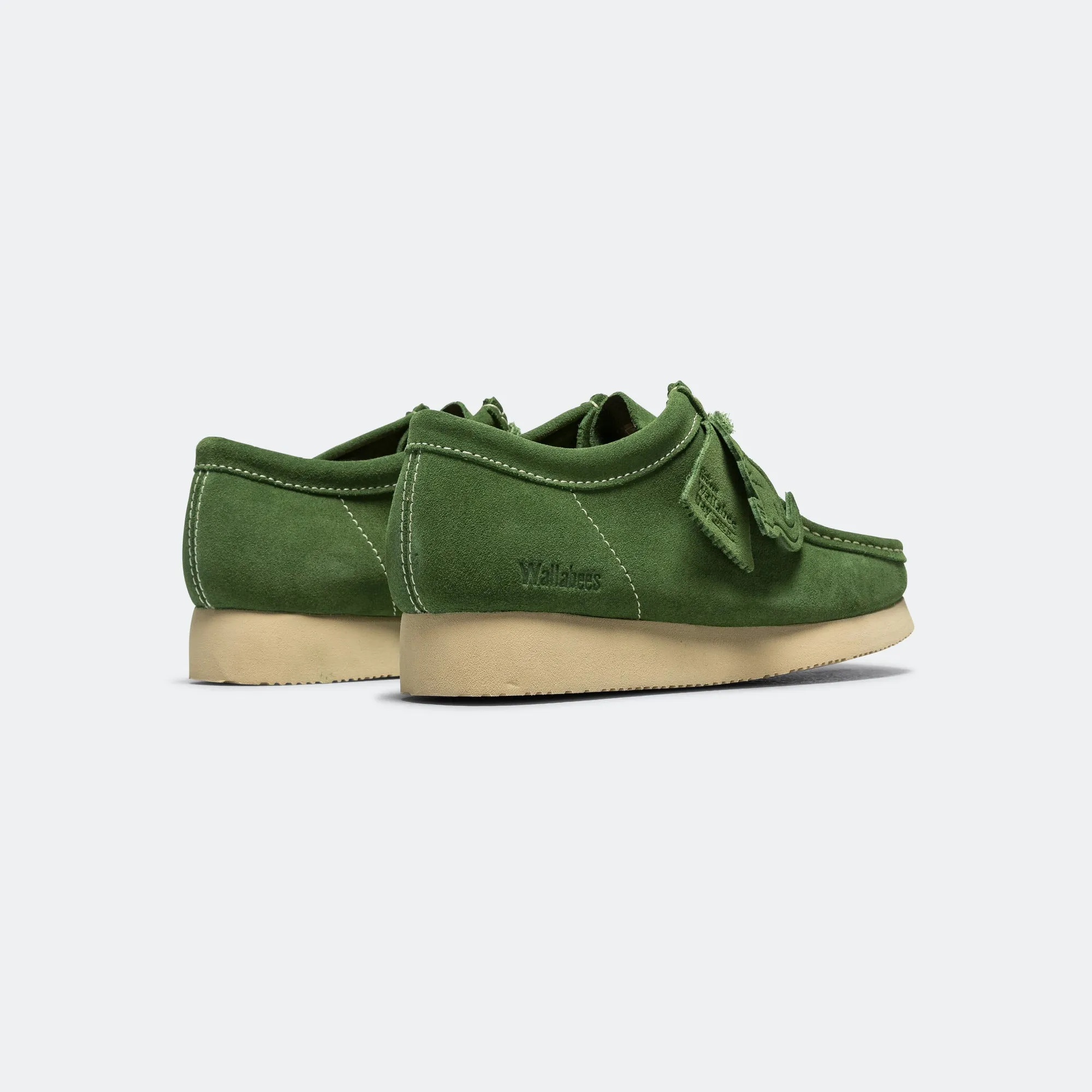 Wallabee - Green Suede