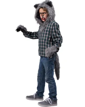 Werewolf Kids Hood Gloves and Tail Kit