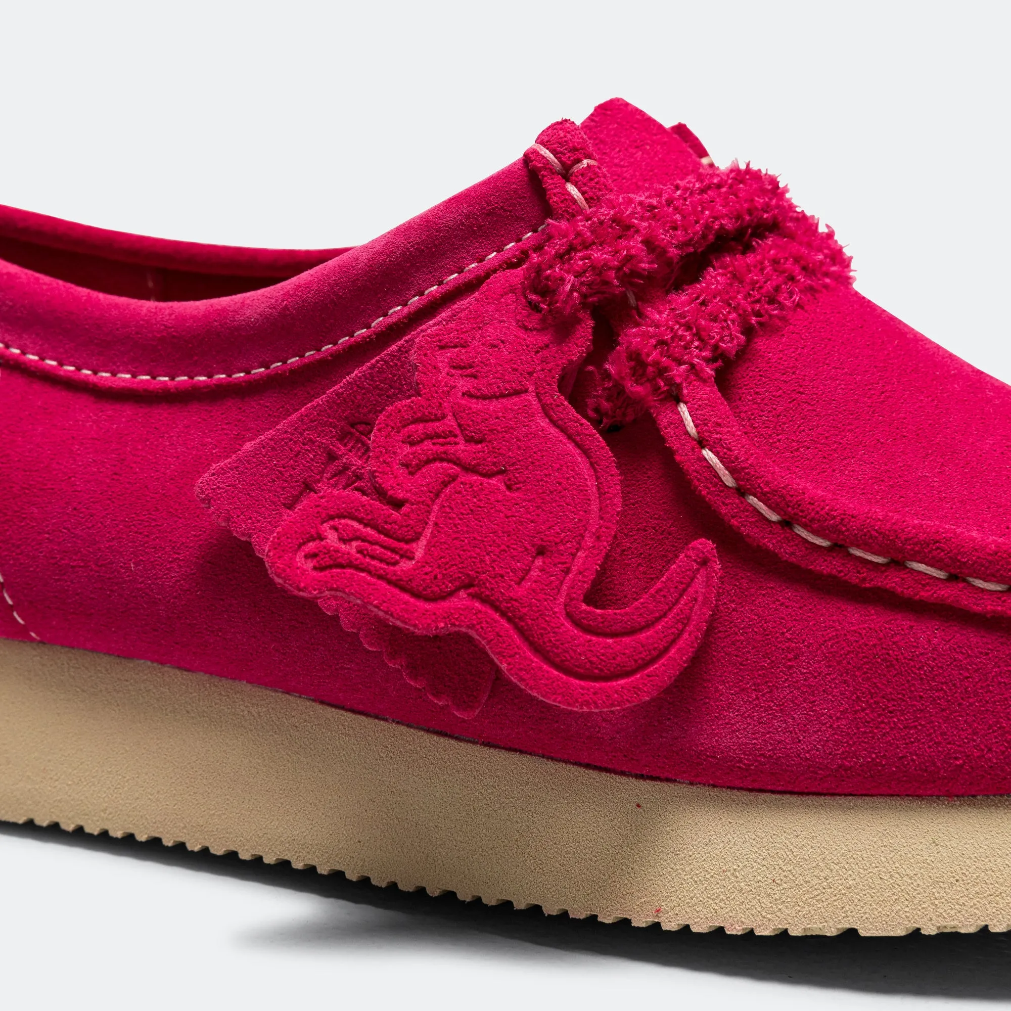 Womens Wallabee - Bright Pink Suede