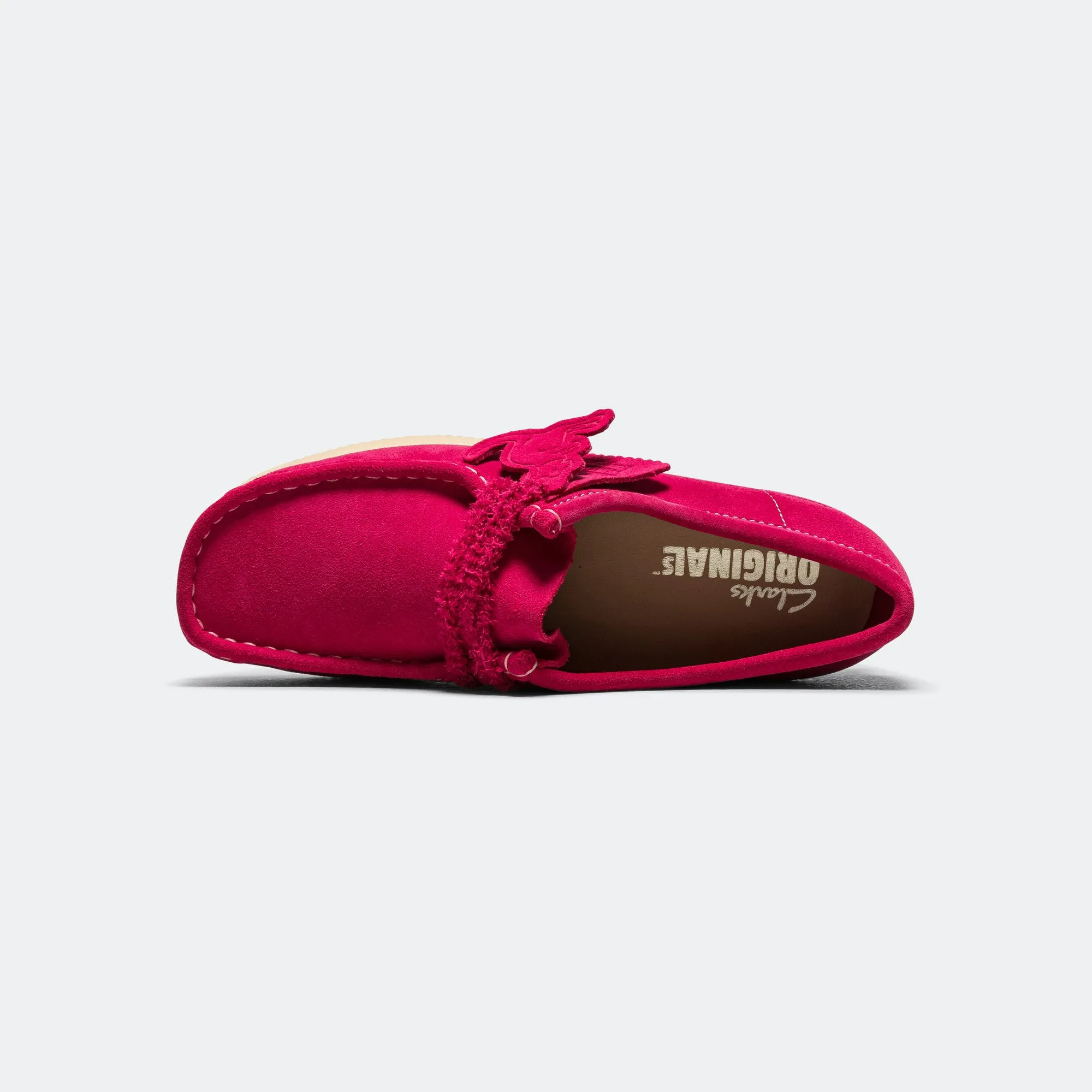 Womens Wallabee - Bright Pink Suede