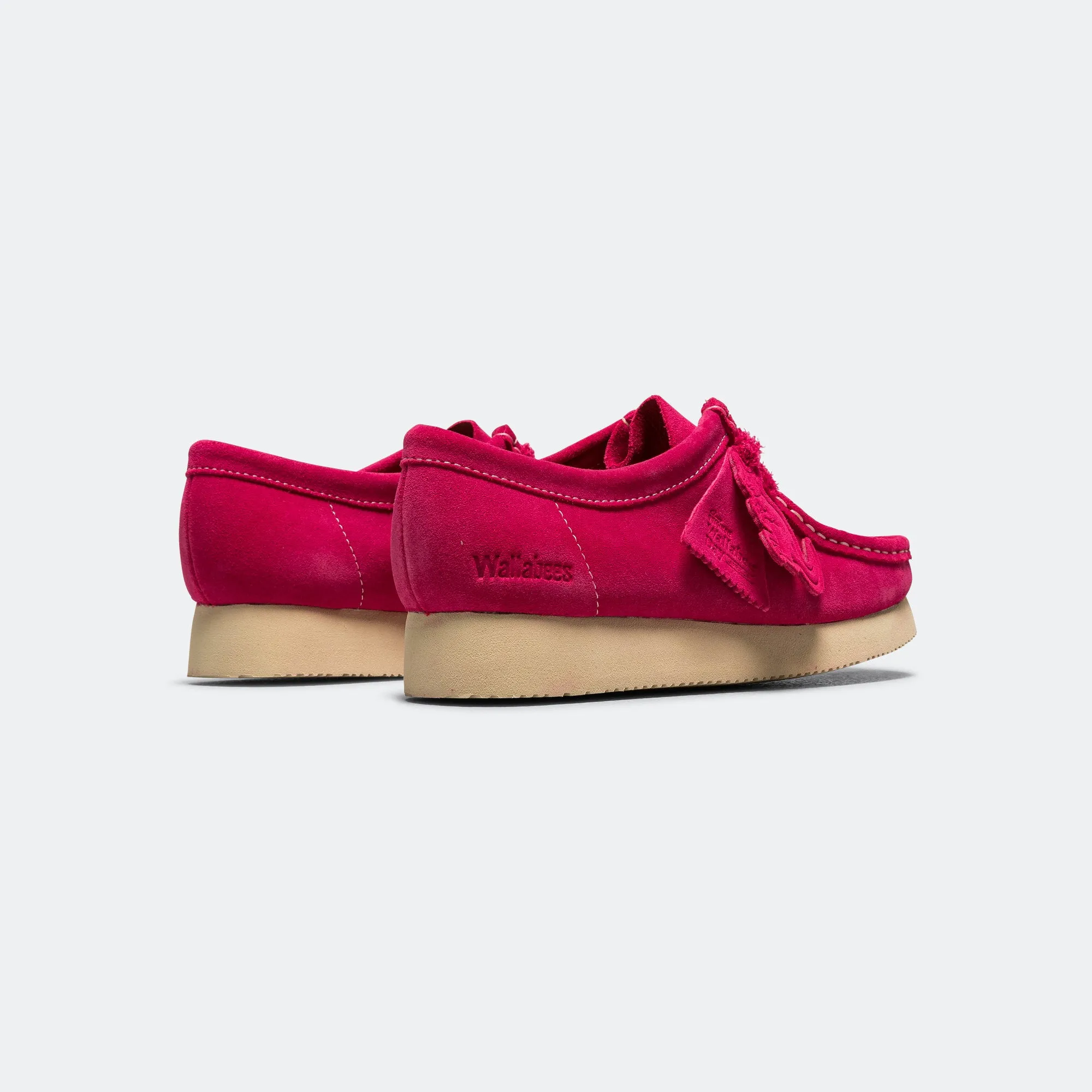 Womens Wallabee - Bright Pink Suede