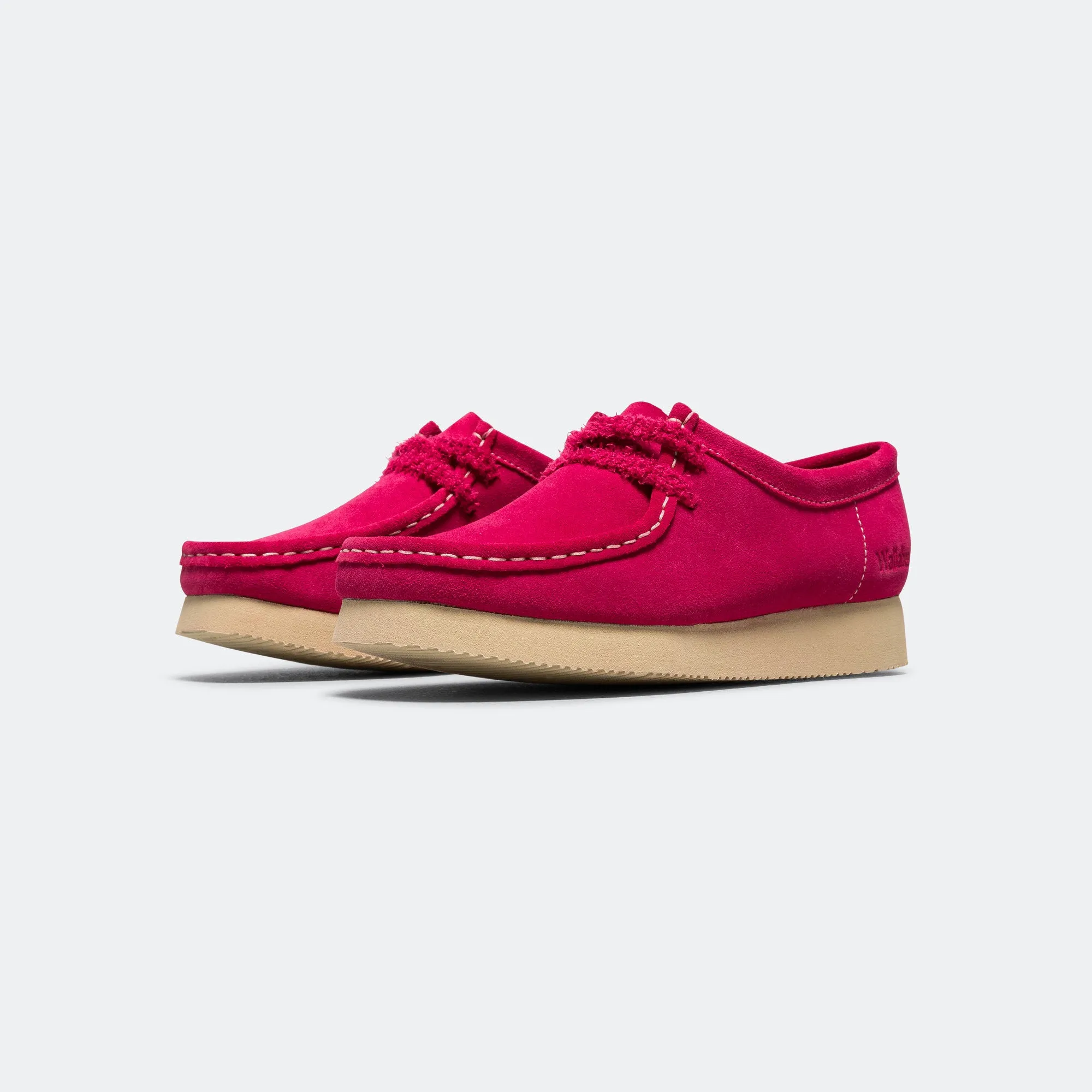 Womens Wallabee - Bright Pink Suede