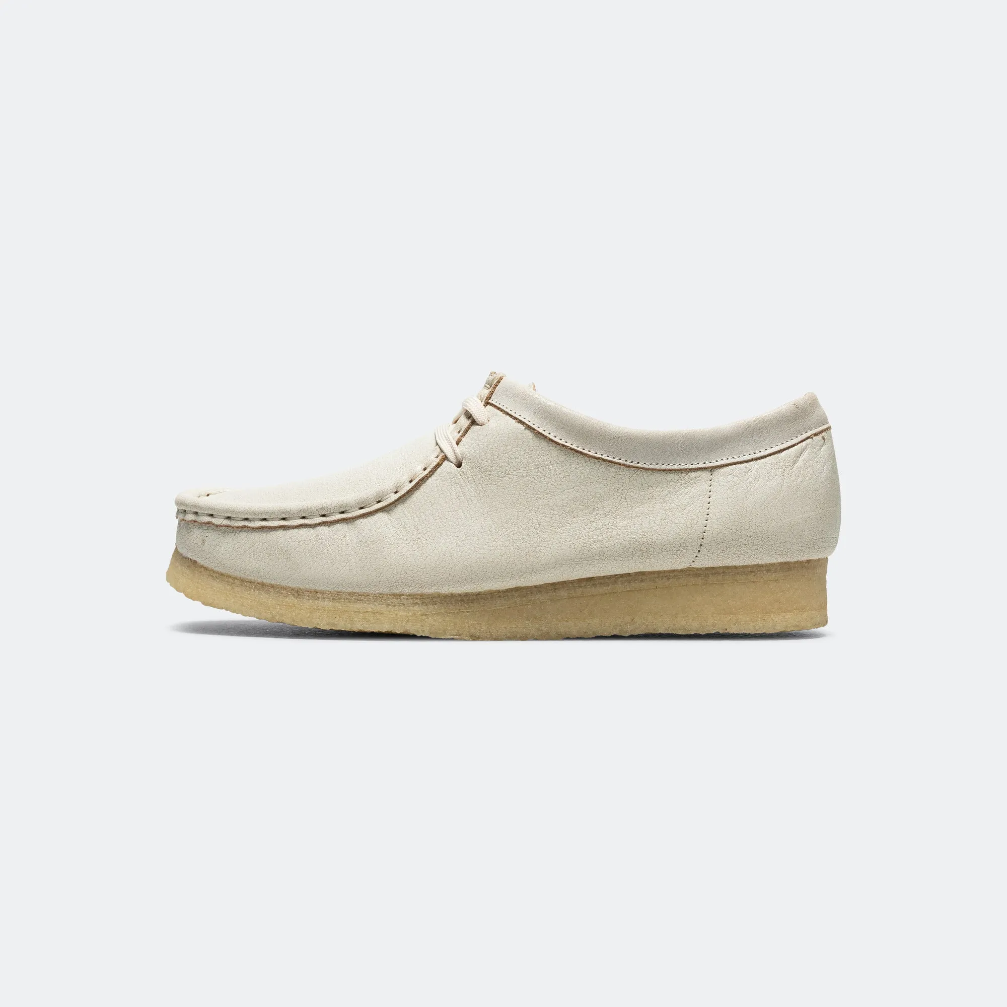 Womens Wallabee - White Leather