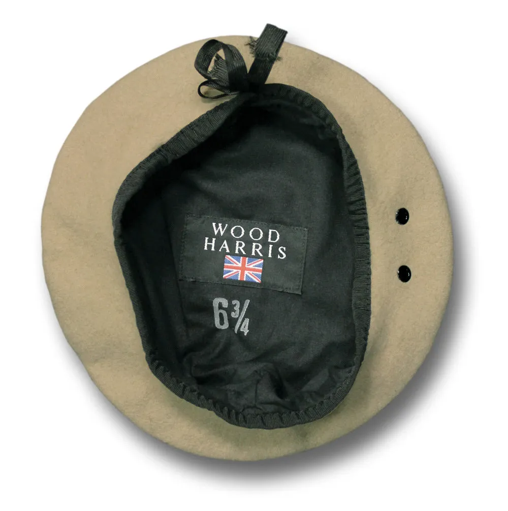 WOOD HARRIS SAND SAS STYLE BERET UK-MADE Silvermans